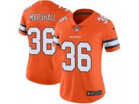 Limited Women's Trey Marshall Denver Broncos Nike Color Rush Vapor Untouchable Jersey - Orange