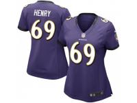 Limited Women's Willie Henry Baltimore Ravens Nike Team Color Vapor Untouchable Jersey - Purple