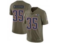 Limited Youth Keion Crossen New England Patriots Nike 2017 Salute to Service Jersey - Green