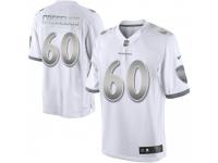 Limited Youth Randin Crecelius Baltimore Ravens Nike Platinum Jersey - White