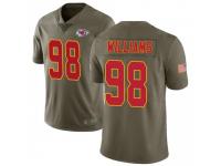 Limited Youth Xavier Williams Kansas City Chiefs Nike 2017 Salute to Service Jersey - Green