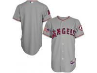 Los Angeles Angels Gray 2016 Independence Day Stars & Stripes Authentic Cool Base Jersey