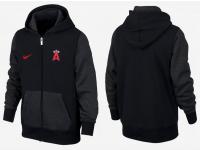 Los Angeles Angels of Anaheim Nike Logo Zipper Campaign Hoodie - Black