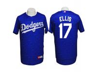 Los Angeles Dodgers #17 A J Ellis Conventional 3D Version Blue Jersey