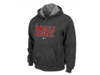 Los Angels of Anaheim Pullover Hoodie Dark Gray
