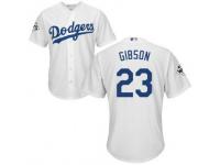 Majestic Kirk Gibson  Men's 2017 World Series Bound Jersey - MLB Los Angeles Dodgers #23 White Home Cool Base
