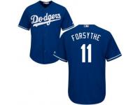 Majestic Logan Forsythe  Men's Jersey - MLB Los Angeles Dodgers #11 Royal Blue Alternate Cool Base