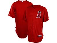 Majestic Los Angeles Angels of Anaheim Batting Practice Performance Jersey - Red