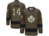 Maple Leafs #14 Dave Keon Green Salute to Service Stitched NHL Jersey