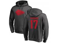 Men #17 Mecole Hardman Ash Football One Color Kansas City Chiefs Pullover Hoodie