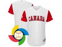 Men 2017 World Baseball Classic Canada White Authentic Team Jersey