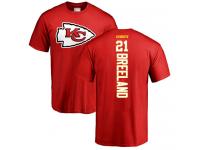 Men #21 Bashaud Breeland Red Football Backer Kansas City Chiefs T-Shirt