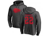 Men #22 Juan Thornhill Ash Football One Color Kansas City Chiefs Pullover Hoodie