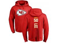 Men #50 Darron Lee Red Football Backer Kansas City Chiefs Pullover Hoodie