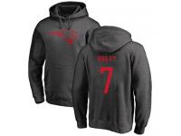 Men #7 Jake Bailey Ash Football One Color New England Patriots Pullover Hoodie