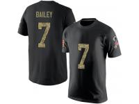 Men #7 Jake Bailey Black Camo Football Salute to Service New England Patriots T-Shirt