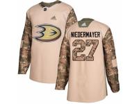 Men Adidas Anaheim Ducks #27 Scott Niedermayer Camo Veterans Day Practice NHL Jersey