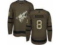 Men Adidas Arizona Coyotes #8 Tobias Rieder Green Salute to Service NHL Jersey