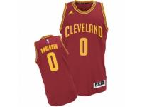 Men Adidas Cleveland Cavaliers #0 Chris Andersen Swingman Wine Red Road NBA Jersey