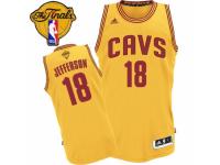 Men Adidas Cleveland Cavaliers #18 Richard Jefferson Swingman Gold Alternate 2016 The Finals Patch NBA Jersey