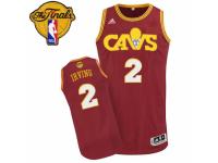 Men Adidas Cleveland Cavaliers #2 Kyrie Irving Swingman Red CAVS 2016 The Finals Patch NBA Jersey