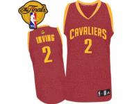Men Adidas Cleveland Cavaliers #2 Kyrie Irving Swingman Red Crazy Light 2016 The Finals Patch NBA Jersey
