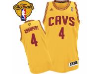 Men Adidas Cleveland Cavaliers #4 Iman Shumpert Swingman Gold Alternate 2016 The Finals Patch NBA Jersey