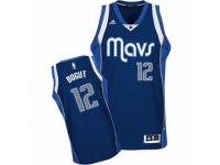 Men Adidas Dallas Mavericks #12 Andrew Bogut Swingman Navy Blue Alternate NBA Jersey