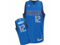 Men Adidas Dallas Mavericks #12 Andrew Bogut Swingman Royal Blue Road NBA Jersey