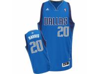 Men Adidas Dallas Mavericks #20 Devin Harris Swingman Royal Blue Road NBA Jersey