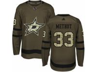 Men Adidas Dallas Stars #33 Marc Methot Green Salute to Service NHL Jersey