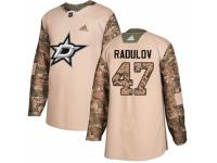 Men Adidas Dallas Stars #47 Alexander Radulov Camo Veterans Day Practice NHL Jersey
