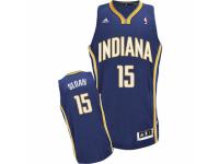 Men Adidas Indiana Pacers #15 Donald Sloan Swingman Navy Blue Road NBA Jersey