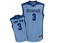 Men Adidas Memphis Grizzlies #3 Shareef Abdur-Rahim Swingman Light Blue Alternate NBA Jersey