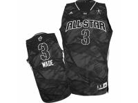 Men Adidas Miami Heat #3 Dwyane Wade Swingman Black 2013 All Star NBA Jersey