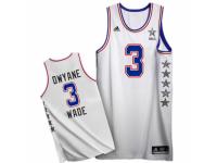 Men Adidas Miami Heat #3 Dwyane Wade Swingman White 2015 All Star NBA Jersey