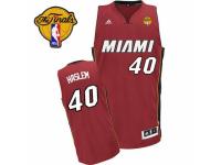 Men Adidas Miami Heat #40 Udonis Haslem Swingman Red Alternate Finals Patch NBA Jersey