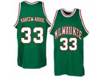 Men Adidas Milwaukee Bucks #33 Kareem Abdul-Jabbar Swingman Green Throwback NBA Jersey