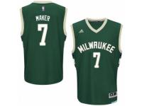Men Adidas Milwaukee Bucks #7 Thon Maker Swingman Green Road NBA Jersey
