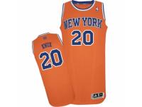 Men Adidas New York Knicks #20 Kevin Knox Orange Alternate NBA Jersey