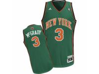 Men Adidas New York Knicks #3 Tracy McGrady Swingman Green NBA Jersey