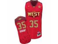 Men Adidas Oklahoma City Thunder #35 Kevin Durant Swingman Red 2011 All Star NBA Jersey