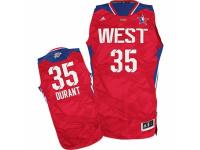 Men Adidas Oklahoma City Thunder #35 Kevin Durant Swingman Red 2013 All Star NBA Jersey