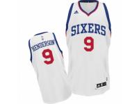 Men Adidas Philadelphia 76ers #9 Gerald Henderson Swingman White Home NBA Jersey
