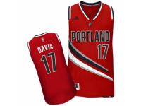 Men Adidas Portland Trail Blazers #17 Ed Davis Swingman Red Alternate NBA Jersey
