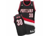 Men Adidas Portland Trail Blazers #30 Terry Porter Swingman Black Road NBA Jersey