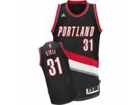 Men Adidas Portland Trail Blazers #31 Festus Ezeli Swingman Black Road NBA Jersey