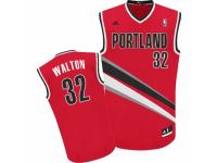 Men Adidas Portland Trail Blazers #32 Bill Walton Swingman Red Alternate NBA Jersey