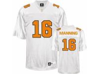 Men Adidas Tennessee Vols #16 Peyton Manning White Authentic NCAA Jersey