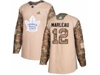 Men Adidas Toronto Maple Leafs #12 Patrick Marleau Camo Veterans Day Practice NHL Jersey